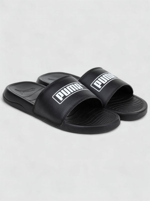 PUMA Men Alvi Men Slides (Black) Slides(Black, White , 7)