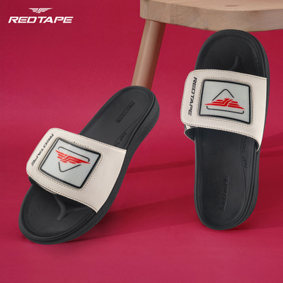 RED TAPE Men Slides(White , 10)