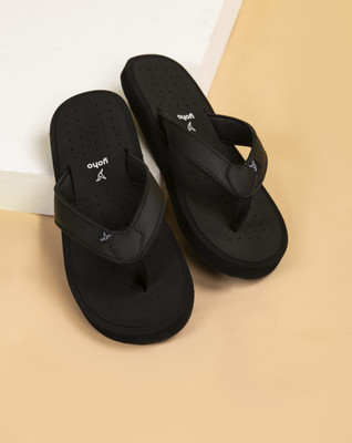 yoho Men ArchFlex Men ortho slippers with arch support |Soft Flip Flops(Black , 10)