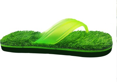 MAXOUT Women Slippers(Green , 9)