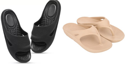 Footup Men Slippers(Multicolor , 10)