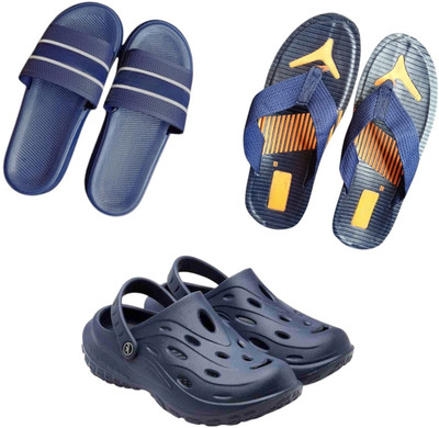 BLIBBERS Men Slippers(Blue, Blue, Navy , 7)