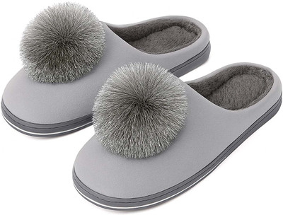 NAT Women Flip Flops(Grey , 4)