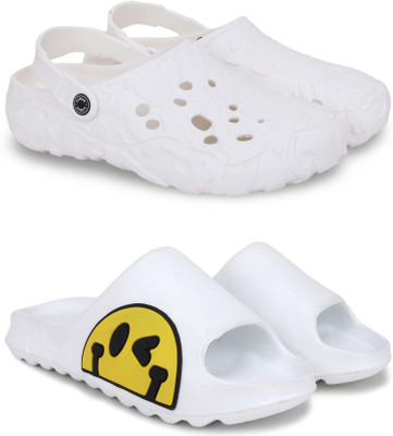 Pampy Angel Men Slippers(White, White , 7)