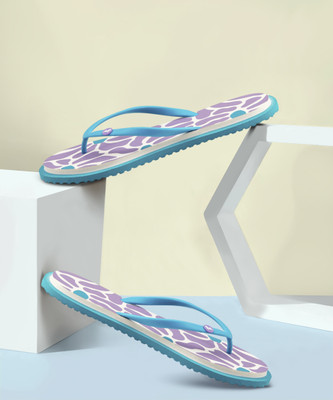 Neemans Women Flip Flops(Purple , 3)