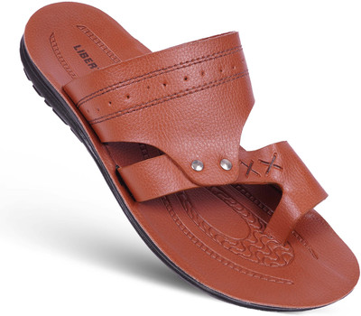 LIBERTY Men Slippers(Tan , 7)