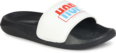 Shoe Mate Men Slides(White, Black , 6)
