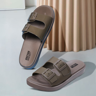 DOCTOR EXTRA SOFT Women Slides(Brown , 6)