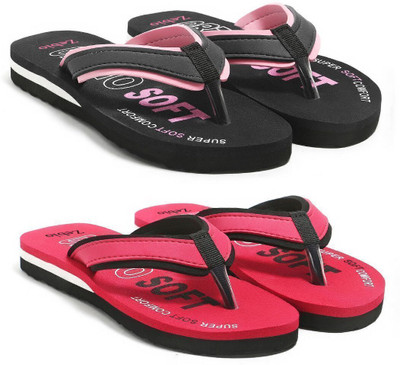 zebio Women Slippers(Multicolor , 8)