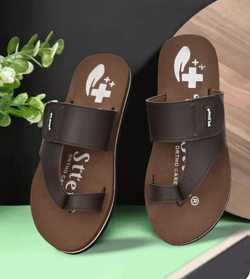 DR STTEP Men Slippers(Brown , 10)