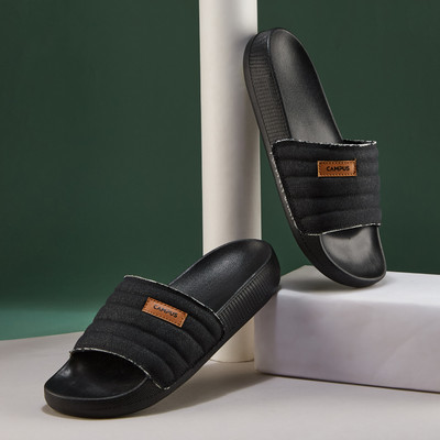 CAMPUS Men Slides(Black , 9)