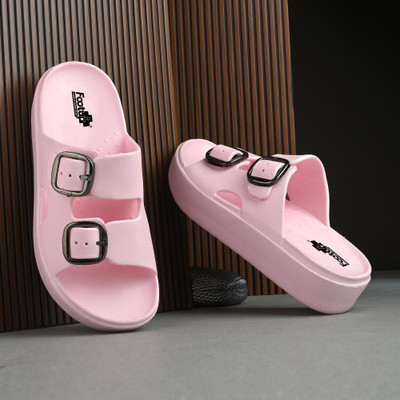 Footup Women Super Soft|Orthopedic|Comfortable|Lightweight|Diabetic Slides(Pink , 8)