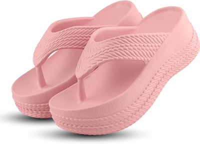EVOK Women Slippers(Pink , 8)