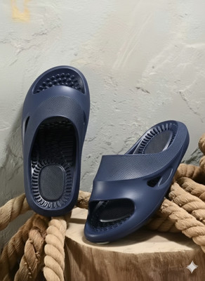 VELVON Men Flip Flops(Blue , 10)