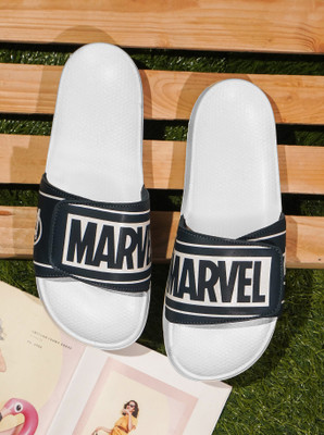 TRULITE Men Slides(Blue, White , 7)