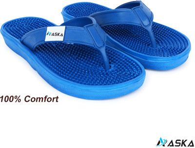 Aaska Men Slippers(Blue , 7)
