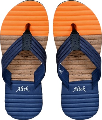 Altek Men Flip Flops(Orange , 10)