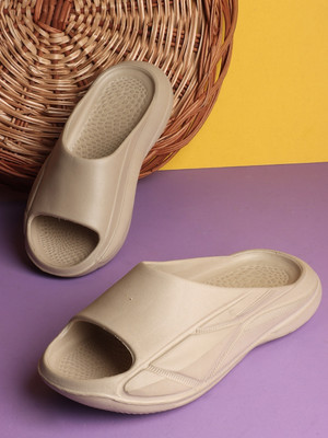 Denill Men Slides(Beige , 7)