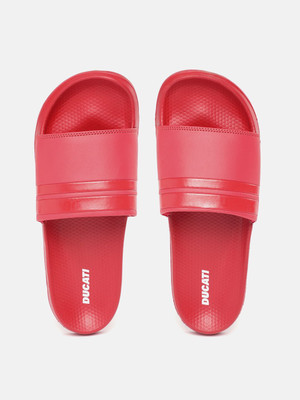 DUCATI Men Slides(Red , 6)