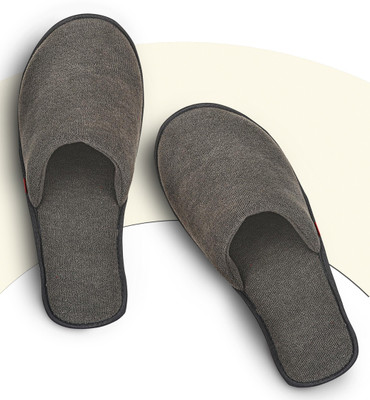 MF Home Footwear Women Women's House Soft Slippers Closed Toe comfortable Sole Bedroom Indoor Home Slippers(Grey , 8)