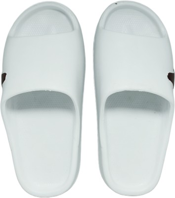 MilanFit Men Slides(White , 5)