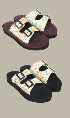 HOC Women Slippers(Multicolor , 3)