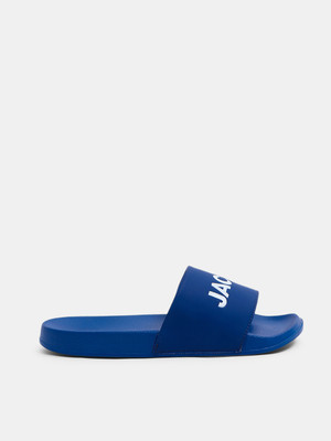 JACK & JONES Men Slides(Blue , 9)