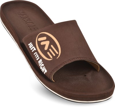 maxsole Men Slides(Brown , 11)