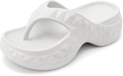 ORTHO JOY Women Slippers(White , 2.5)