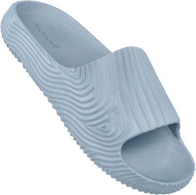 WALKAROO Men Slides(Blue , 7)