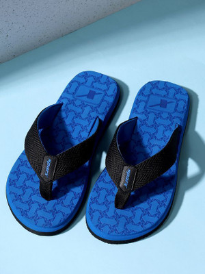 Sparx Men Flip Flops(Blue, Black , 8)