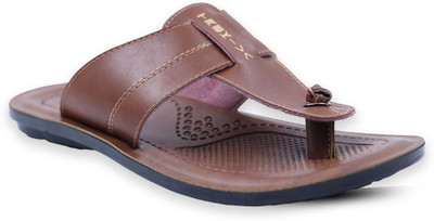 TREKIVA Men Premium Slippers Trendy Comfortable Flexible & Durable, Anti-Skid| TPG-3022 Flip Flops(Tan , 8)