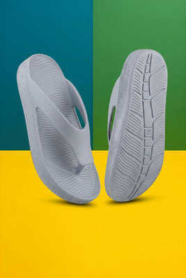 FLEXERO Men Slippers(Grey , 7)