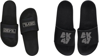 nvisan Men Slides(Grey, Grey , 8)