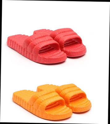 HOC Women Slides(Red, Orange , 6)