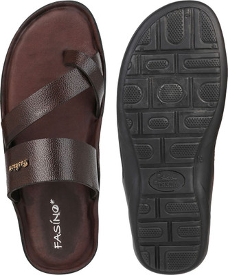 FASINO Men Slippers(Brown , 7)