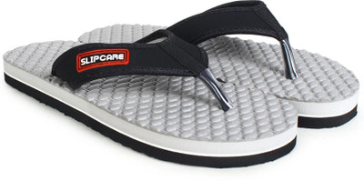 SLIPCARE Men Aqua Stylish Ortho Care Slipper Orthopedic Diabetic Comfort Doctor Dr House Flip Flops(Grey, Black , 6)