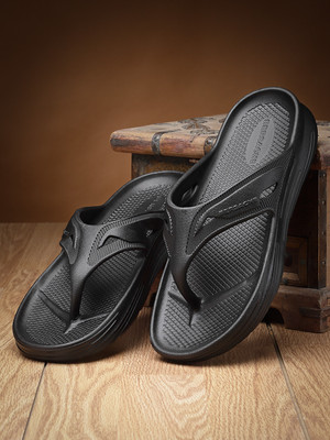 BERSACHE Men Slides(Black , 10)
