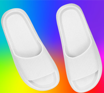 Ravikr Men Slides(White , 7)
