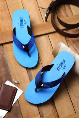 Hambler Men Mens extra soft & stylish slippers lightweight & Durable flip flops Trending Slippers(Blue , 9)