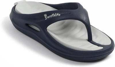 Smoothlite Men Slippers(Blue, Grey , 8)