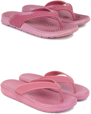 ABN Women Flip Flops(Pink , 7)