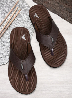 DR STTEP Men Soft Ortho Slippers for Men | Comfy Anti-Skid Flip Flops for Daily Use Slippers(Brown , 8)