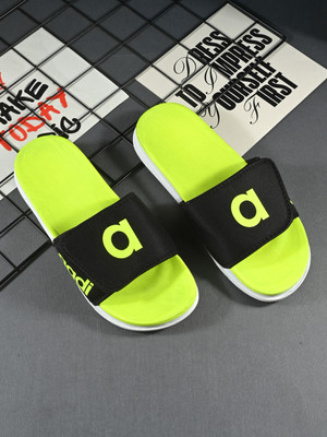 aadi Men Slides(Green, Black , 8)