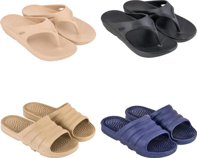 Feel alive Men Slippers(Multicolor , 9)