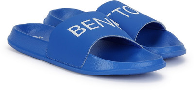 United Colors of Benetton Men Slides(Blue , 9)