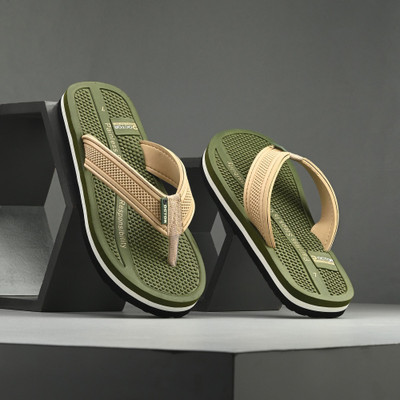 Doctor Health Super Soft Men Men's Orthopedic Slippers | Soft Cushion, Lightweight, Doctor Recommended Design Slippers(Green , 8)