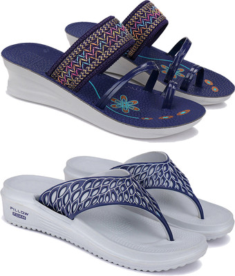 BERSACHE Women Slides(Multicolor , 7)