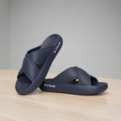 RIKBROS Men Slippers(Navy , 7)