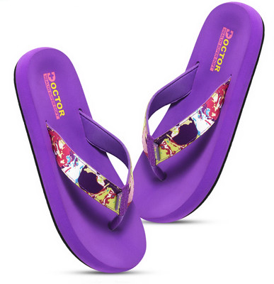 Doctor Health Super Soft Women Newly Launch Premium Trendy Colorful Comfortable Lightweight Stylish Antiskid Slippers(Purple , 6)